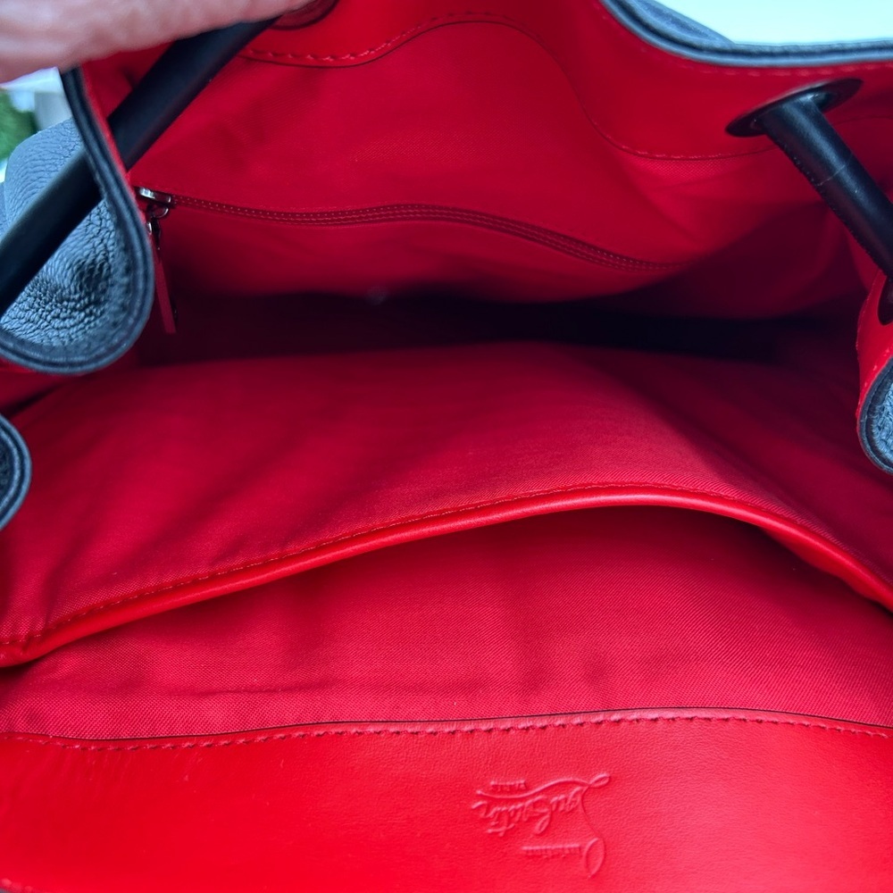 Unisex, Christian Louboutin, EXPLORAFUNK, black calf, leather backpack spiked - Picture 6 of 16